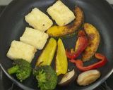 豆腐と野菜のひまわりオイルソテー作り方5写真