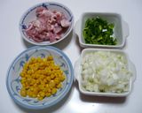 炊飯器でスマイルオムライス作り方1写真