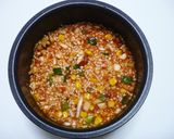 炊飯器でスマイルオムライス作り方3写真