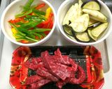 簡単◎牛肉とナスのチンジャオロース作り方1写真