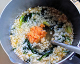 長ネギとわかめ・揚げ玉の味噌汁作り方5写真