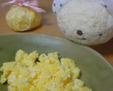 レンジでいり卵＆卵ボール♡お弁当に♡作り方6写真