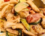 鶏ムネ肉のオーロラソース炒め作り方4写真