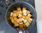 厚揚げと枝豆とカニカマの白だし煮作り方2写真