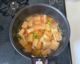 厚揚げと枝豆とカニカマの白だし煮作り方3写真