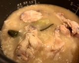 鶏ダシのぽかぽか粥作り方3写真
