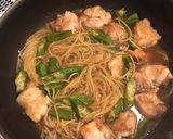 鶏肉の和風パスタ作り方3写真