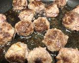 絶品！081：ミートボールトマト煮パスタ作り方2写真