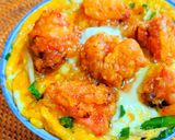 鶏の唐揚げ もやしニラ玉 & 丼作り方10写真
