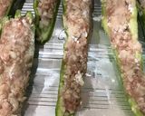 万願寺唐辛子と福耳唐辛子の肉詰めグリル作り方4写真