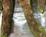万願寺唐辛子と福耳唐辛子の肉詰めグリル作り方5写真