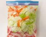 【下味冷凍】節約！豚コマ野菜炒め作り方3写真