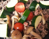夏野菜とひき肉の和風カレー炒め作り方4写真