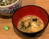 玉ねぎの卵とじ味噌汁作り方3写真