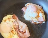 朝食にハムエッグ＆チーズトースト作り方5写真