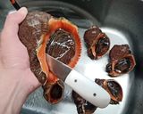 赤西貝の活造り作り方3写真