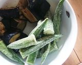お弁当★なすオクラピリ辛揚げ浸し★常備菜作り方2写真