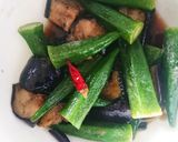 お弁当★なすオクラピリ辛揚げ浸し★常備菜作り方3写真