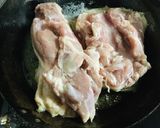 本みりんで鳥もも肉のポン酢生姜煮作り方1写真