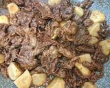 レンジで時短牛肉と里芋の甘辛しょうが焼き作り方5写真