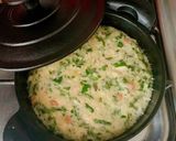 モロヘイヤ入りねばねばとろろの鉄板焼き作り方14写真
