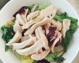 サラダチキンと豆腐のポン酢ドレサラダ作り方2写真