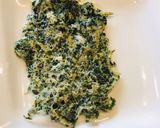 離乳食 モロヘイヤとしらすぼしの混ぜ焼き作り方4写真
