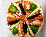 生ハムと季節の野菜のピザ作り方4写真