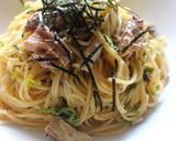 mレンジで！鯖（ツナ）缶の和風パスタ作り方3写真