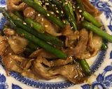 ニンニクの芽と豚バラ焼肉のタレ味♪作り方5写真