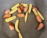 小松菜とヤングコーンの照り焼き炒め作り方1写真