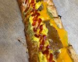ラフテーバジルエッグチーズバゲットサンド作り方5写真