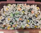 食感が楽しい押し麦サラダ　作り置き作り方6写真