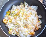 ちくわ入り野菜たっぷりチャーハン作り方5写真