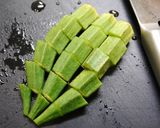 レンジで簡単！オクラと竹輪の煮物作り方1写真