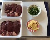 ハツ付き鶏レバーの甘辛煮（覚書）作り方1写真
