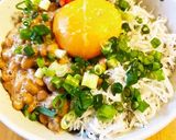 納豆しらすご飯作り方1写真