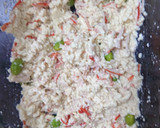 レンジ簡単豆腐とカニカマと枝豆の和風巾着作り方4写真