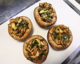 餃子のあんリメイク♫椎茸のチーズ焼き作り方3写真