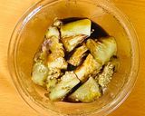 焼き茄子＆イワシ缶のあっさり丼作り方3写真