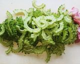 *ゴーヤ消費*ゴーヤのベーコンチーズ焼き作り方1写真