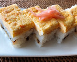 玉子焼きの押し寿司風作り方8写真