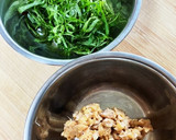 エリンギと納豆の冷製和風パスタ作り方2写真