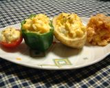 火を使わない♪野菜カップの卵サラダ作り方6写真
