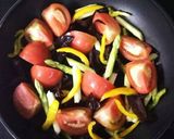 【旬】生キクラゲと夏野菜と玉子の中華炒め作り方3写真