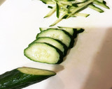 ささげ豆ときゅうりとカニカマのサラダ作り方3写真