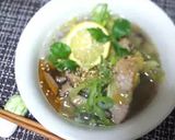 鶏手羽中と茸の汁ビーフン作り方3写真