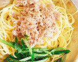 俺流、ツナと大葉の簡単和風パスタ作り方2写真