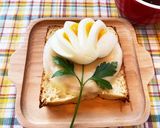 花柄の茹で卵トースト〜(๑╹◡╹)ノ"作り方7写真