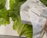 豚バラと小松菜のレタス包み作り方1写真
